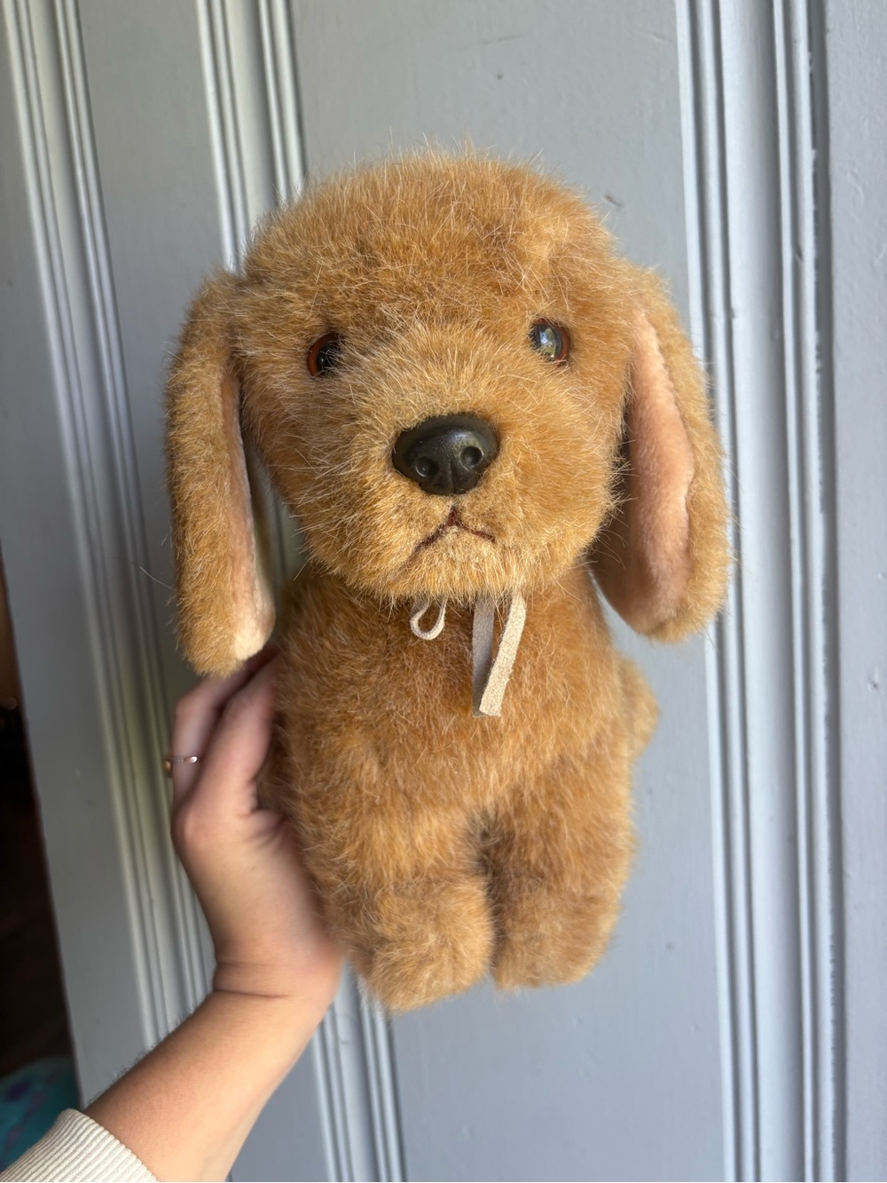 Vintage RUSS Berrie & Co Plush Brown Puppy Dog Toy - Soft Stuffed “Puddles”